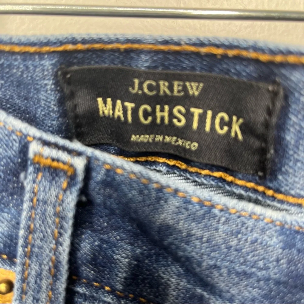 J.CREW Matchstick Dark Wash Jeans